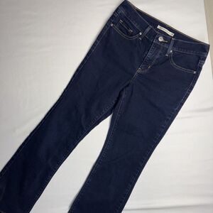 Levis Jeans Women 26 Blue Denim 315 Shaping Bootcut Low Cotton Blend 26x30